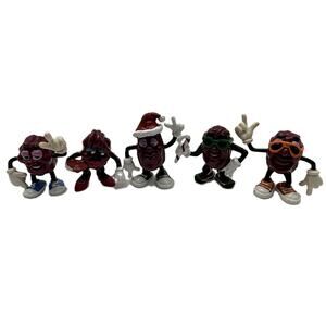 Vintage California Raisins Calrab Applause 87-88 PVC Figures Lot of 5